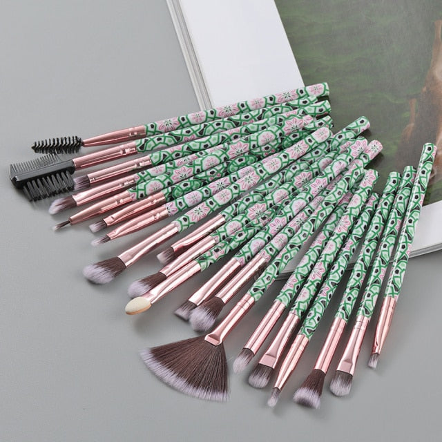 20/10/6 Pieces Makeup Brushes Set for Eye Shadow, Foundation, Powder, Eyeliner, Eyelash, and Lip Makeup