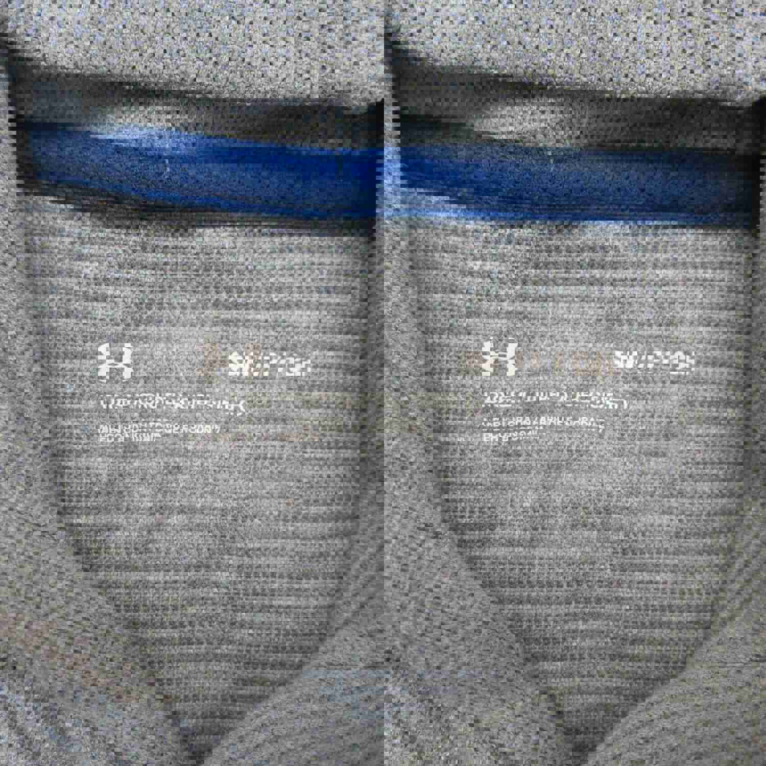 Under Armour Men's Pullover Hoodie Sweatshirt Logo Heatgear Slate Blue Size SM