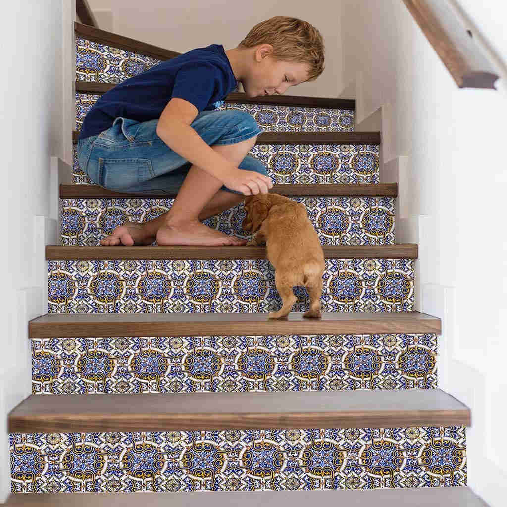 3D Simulation Stair Stickers Waterproof Wall Stickers DIY Home Decor