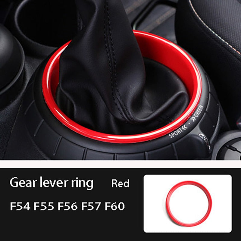 Car Gear Lever Panel Ring Cover for BMW MINI ONE COOPER S F54 F55 F56 F57 F60 Countryman Interior Decoration Accessories