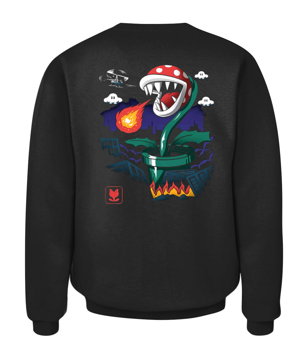 Piranha Plant Super Mario Vintage Custom Graphic T-Shirt