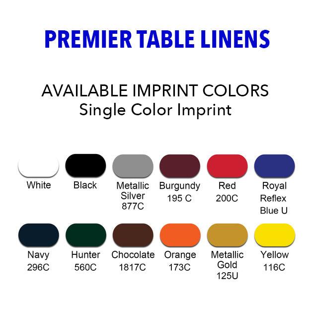 4 Custom Printed Fitted Table Cover - Single Color Print