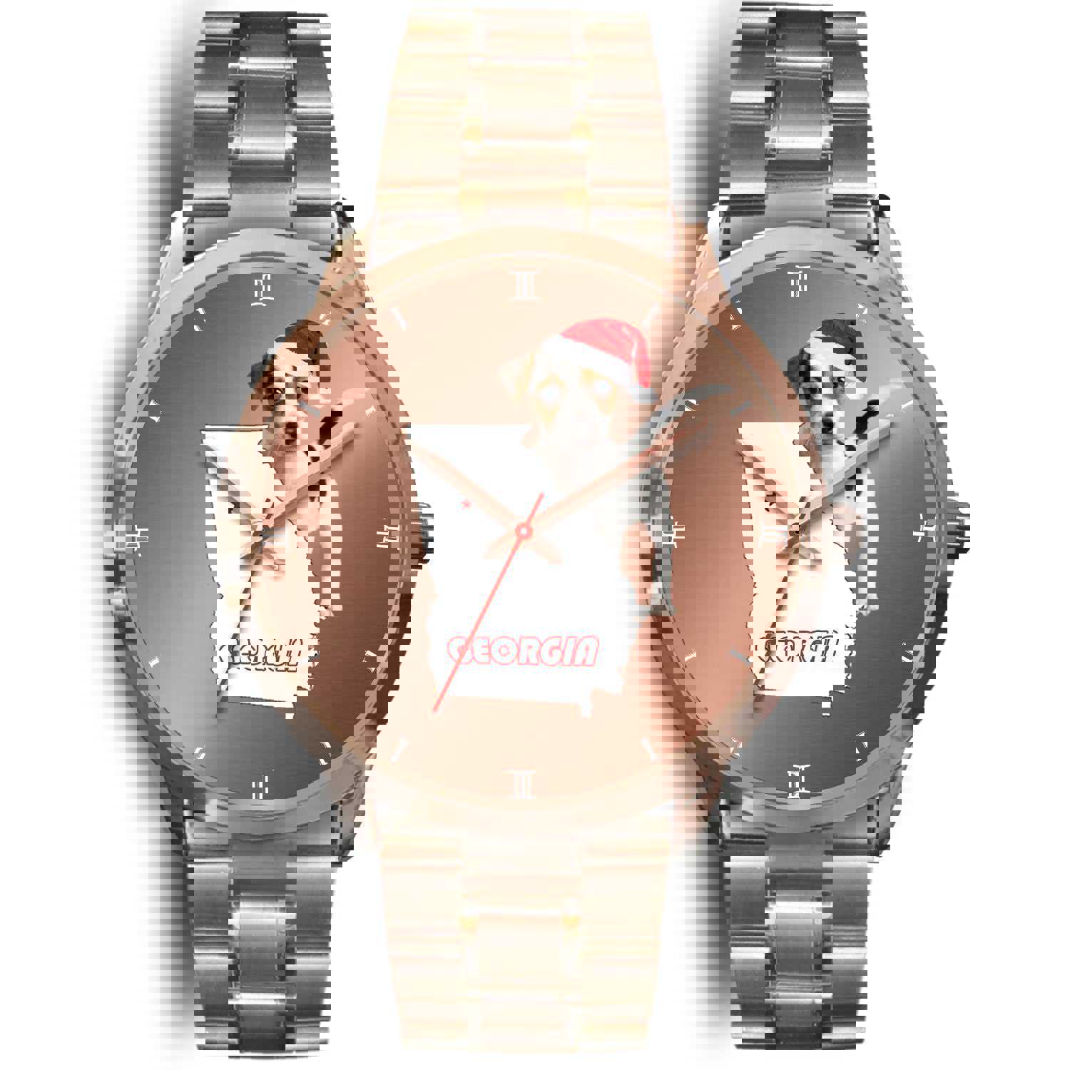 Jack Russell Terrier Georgia Christmas Special Wrist Watch