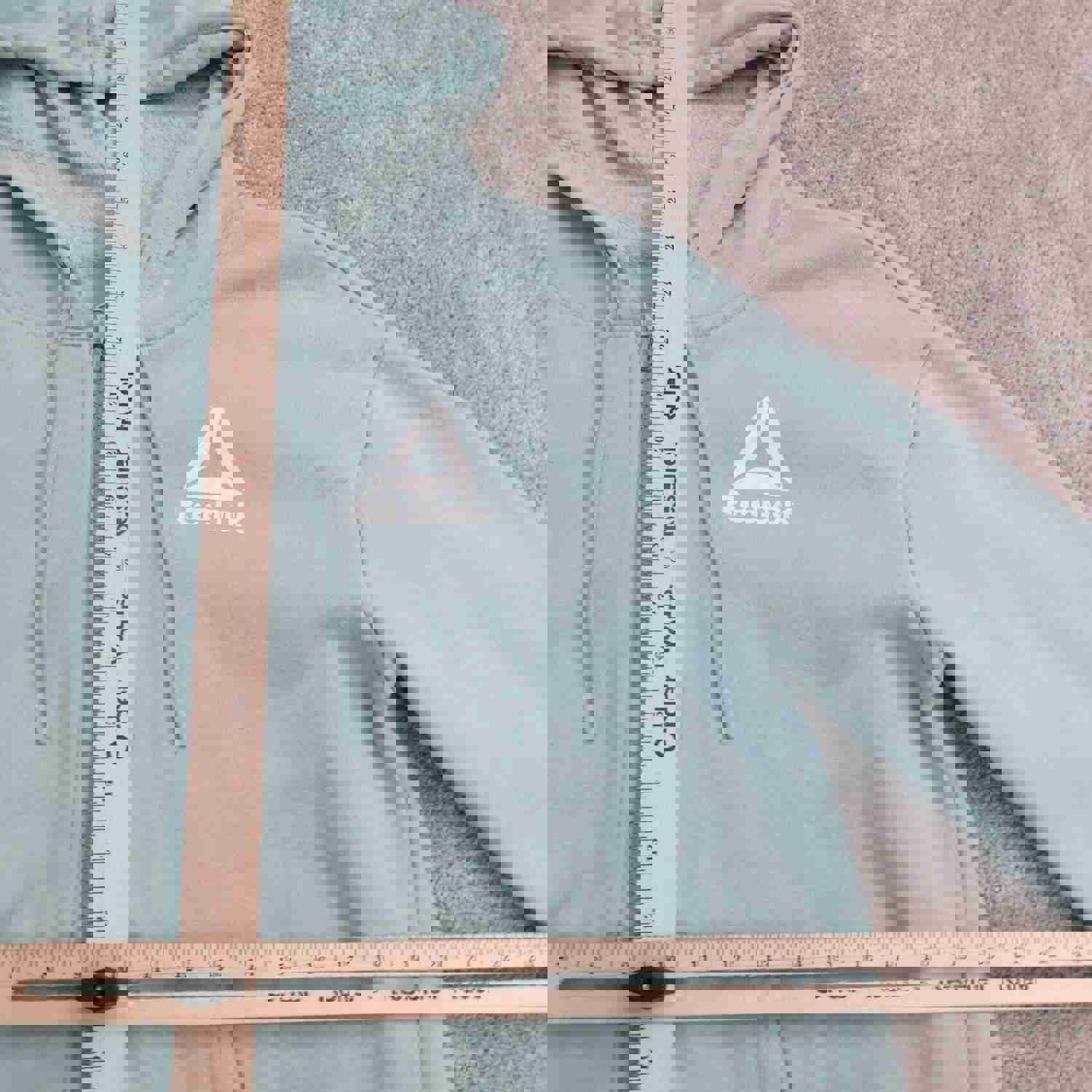 Reebok Women's Large Blue Full Zip Hoodie Jacket