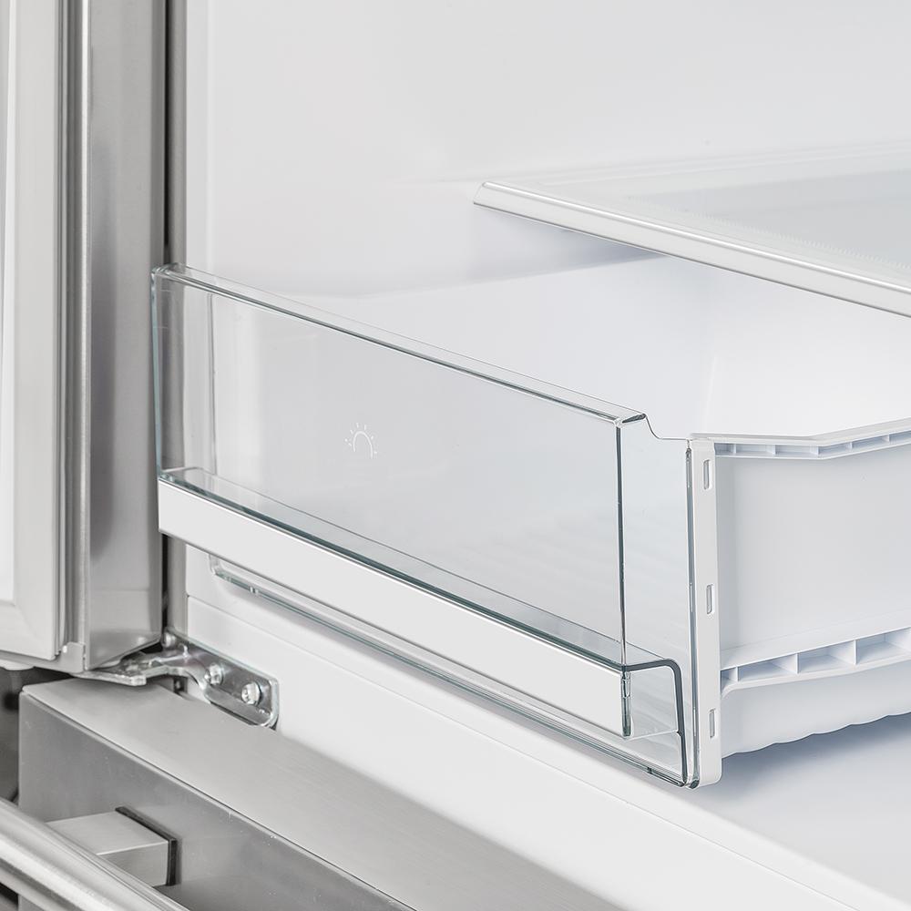 Forno 36-inch, 19.2 cu.ft. Freestanding French 4-Door Refrigerator with Interior Ice Maker