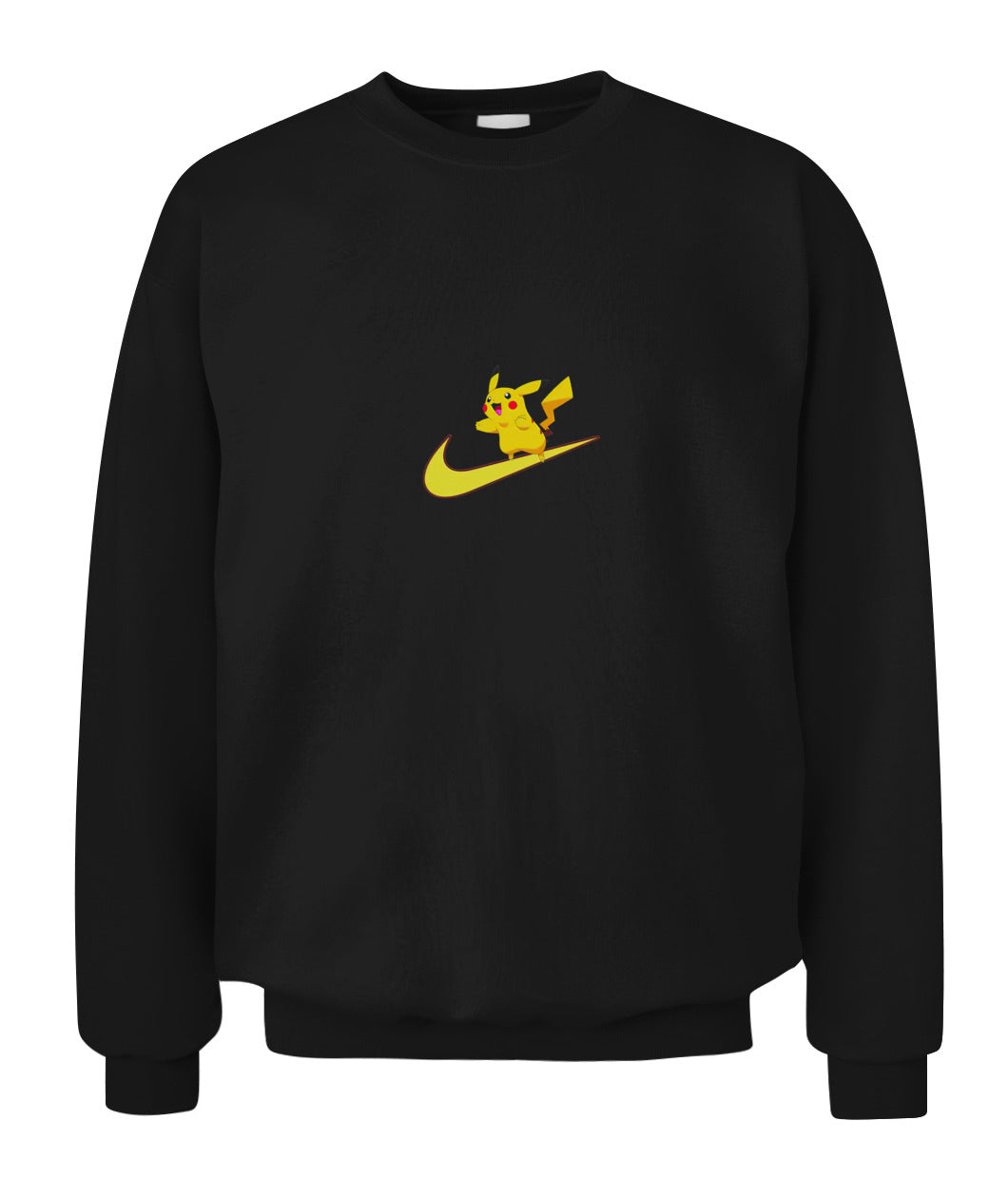 Pikachu Simple Swoosh Custom 2-Side Printed Hoodie - Unisex Cotton Apparel