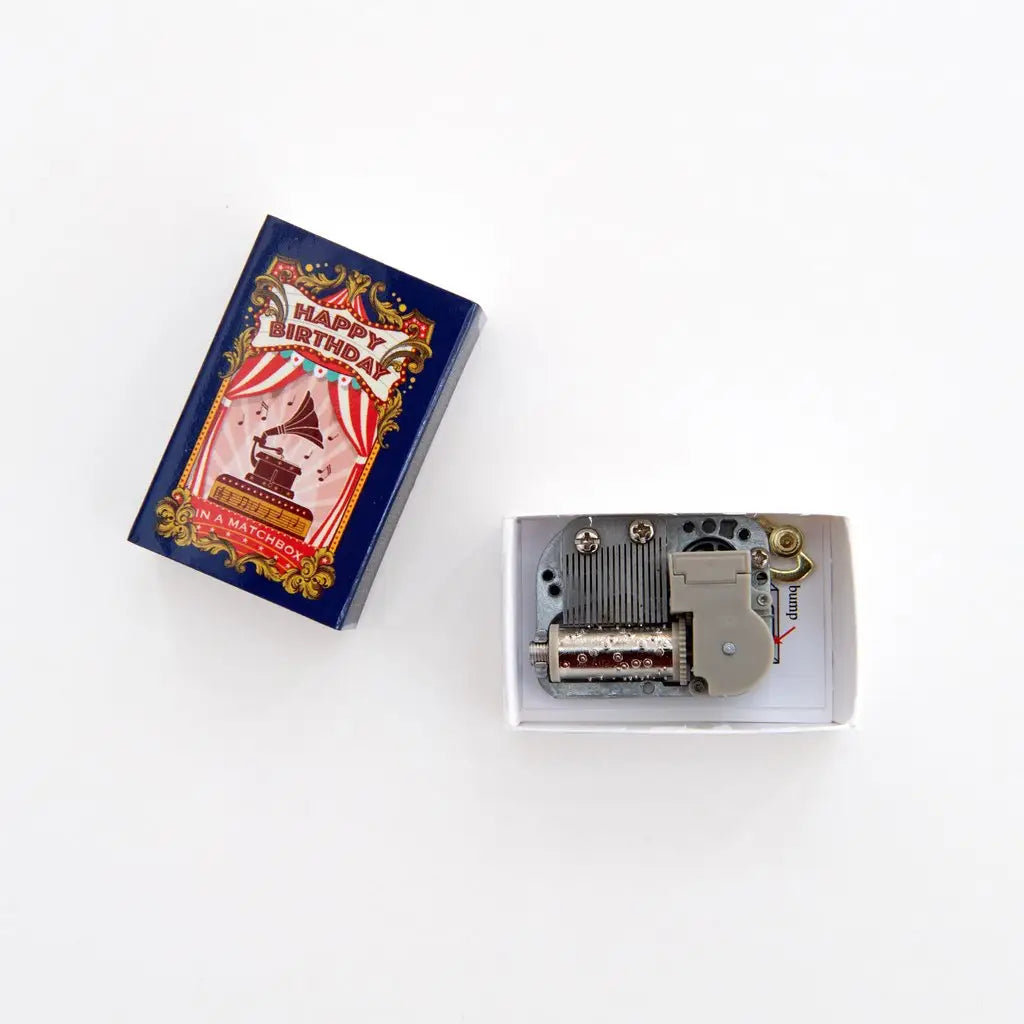 Happy Birthday Music Box in A Matchbox - Unique Musical Gift