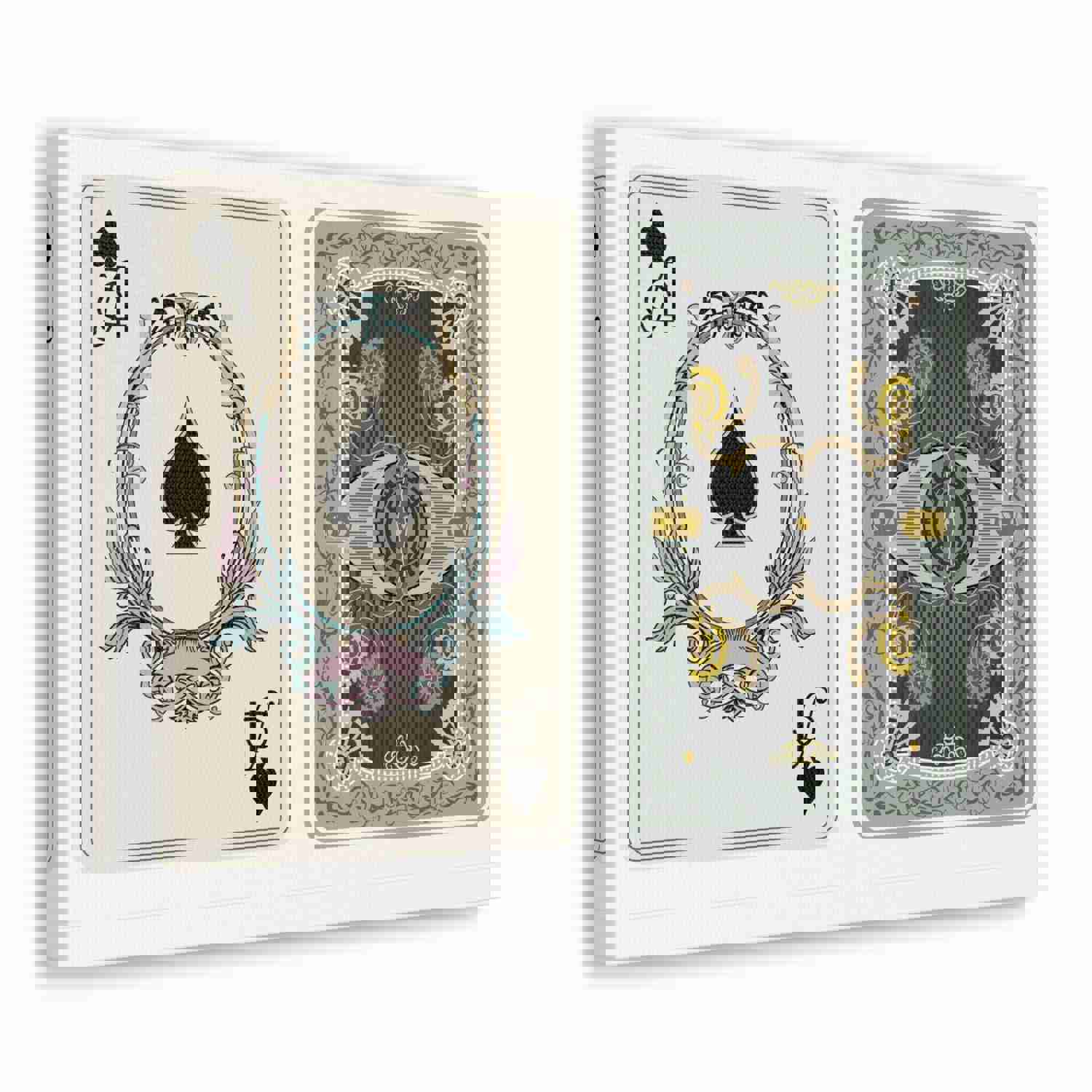 Steampunk Style Ace Of Spades Playing Card Canvas Wall Art - Ready-to-Hang Home Decor