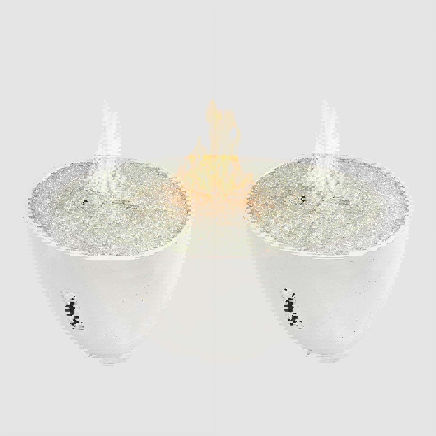 Cove Edge Round Gas Fire Pit Bowl 42 - White Supercast™ Finish