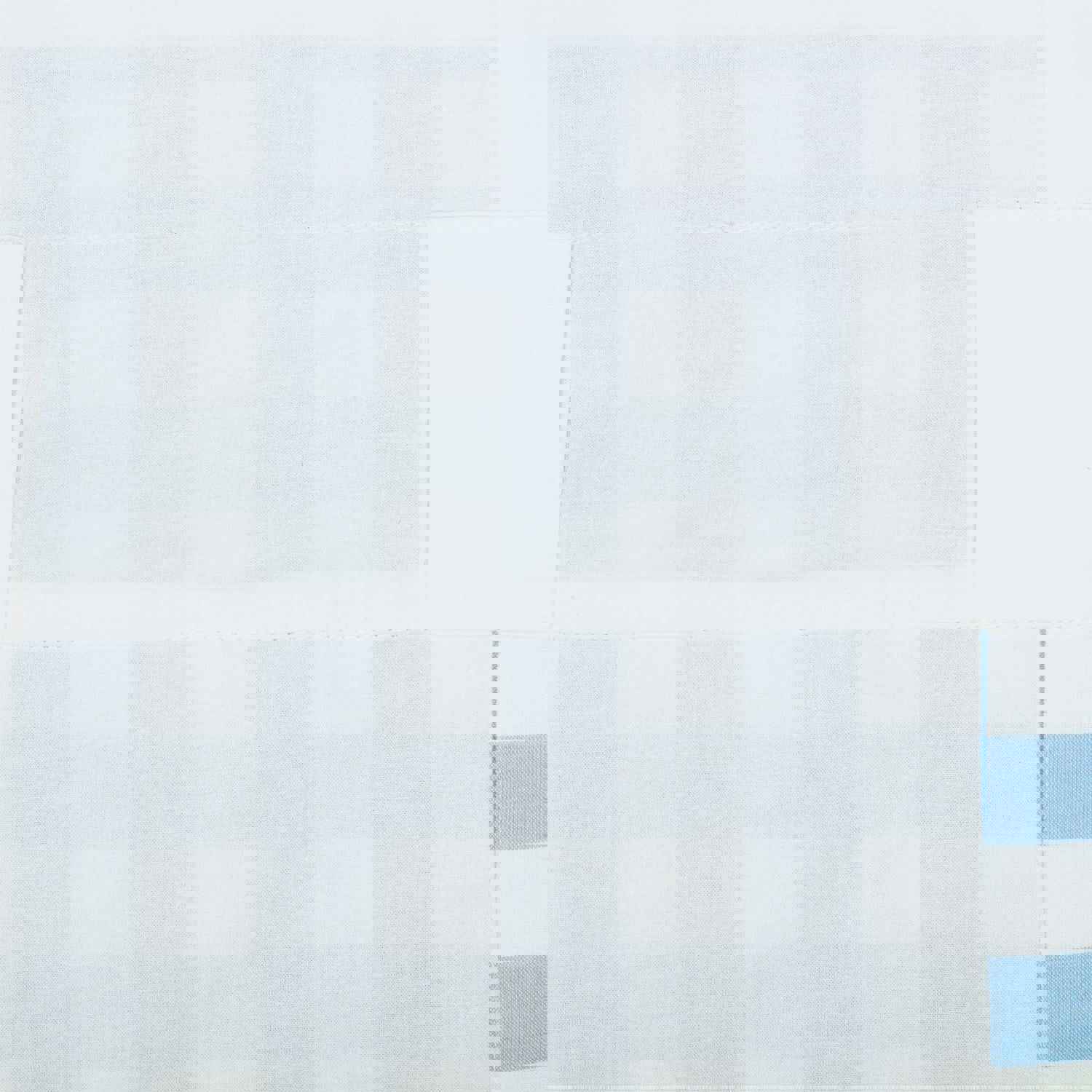 Annie Buffalo Blue Check Ruffled Valance 16x72 - Farmhouse Style Window Curtain