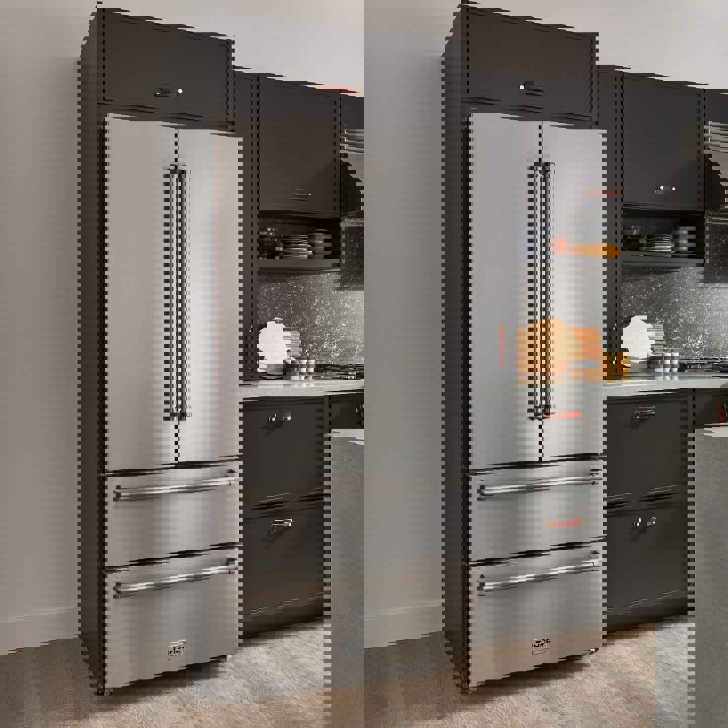 Thor Kitchen 36-Inch 22.5 cu. ft Freestanding French Door Refrigerator with Ice Maker in Stainless Steel (TRF3602)