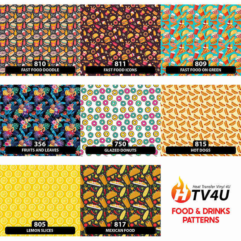 Puff Patterned Heat Transfer Vinyl (12 x 12) for DIY Clothing Designs