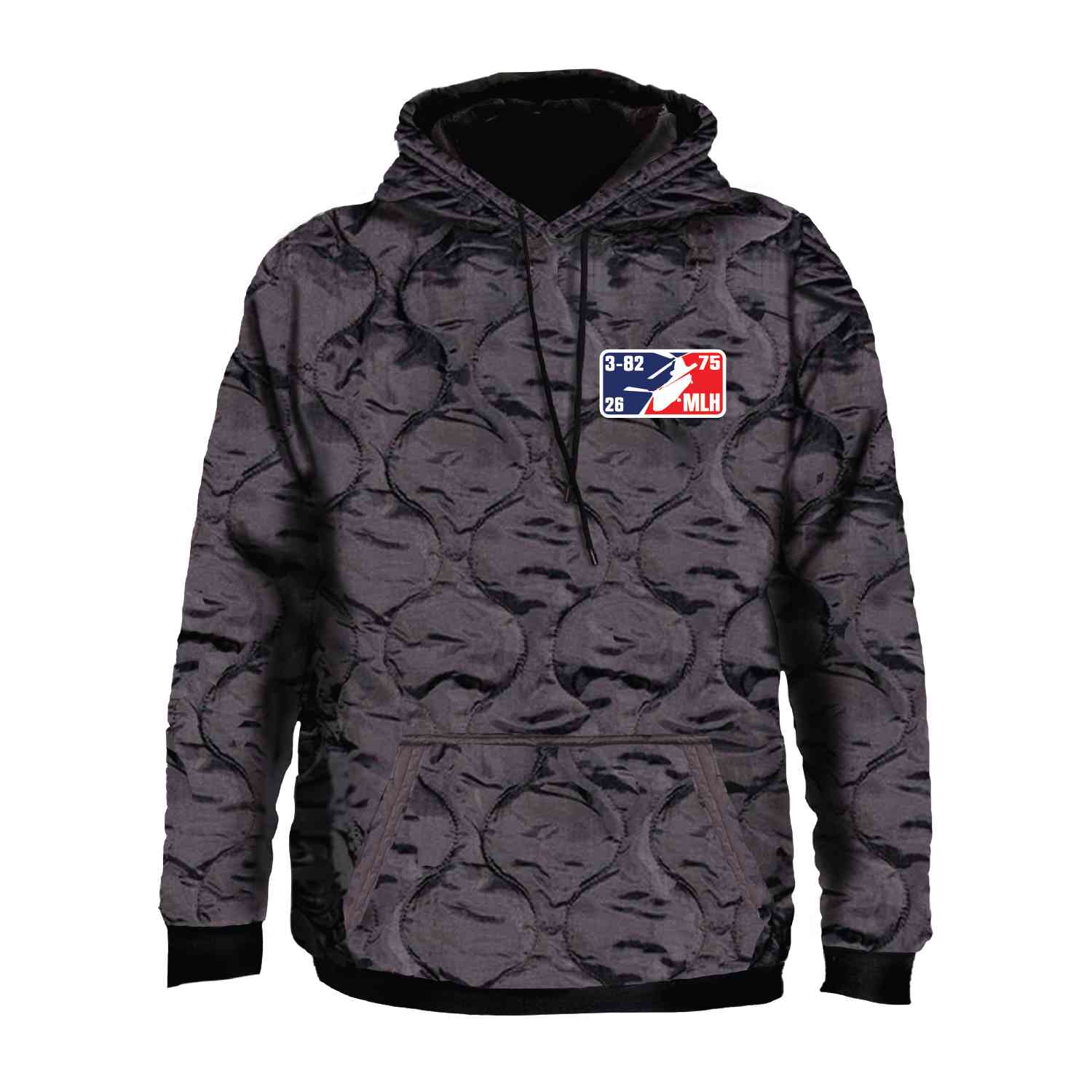 B Co, 3-82 Flippers Woobie Hoodie with Embroidery