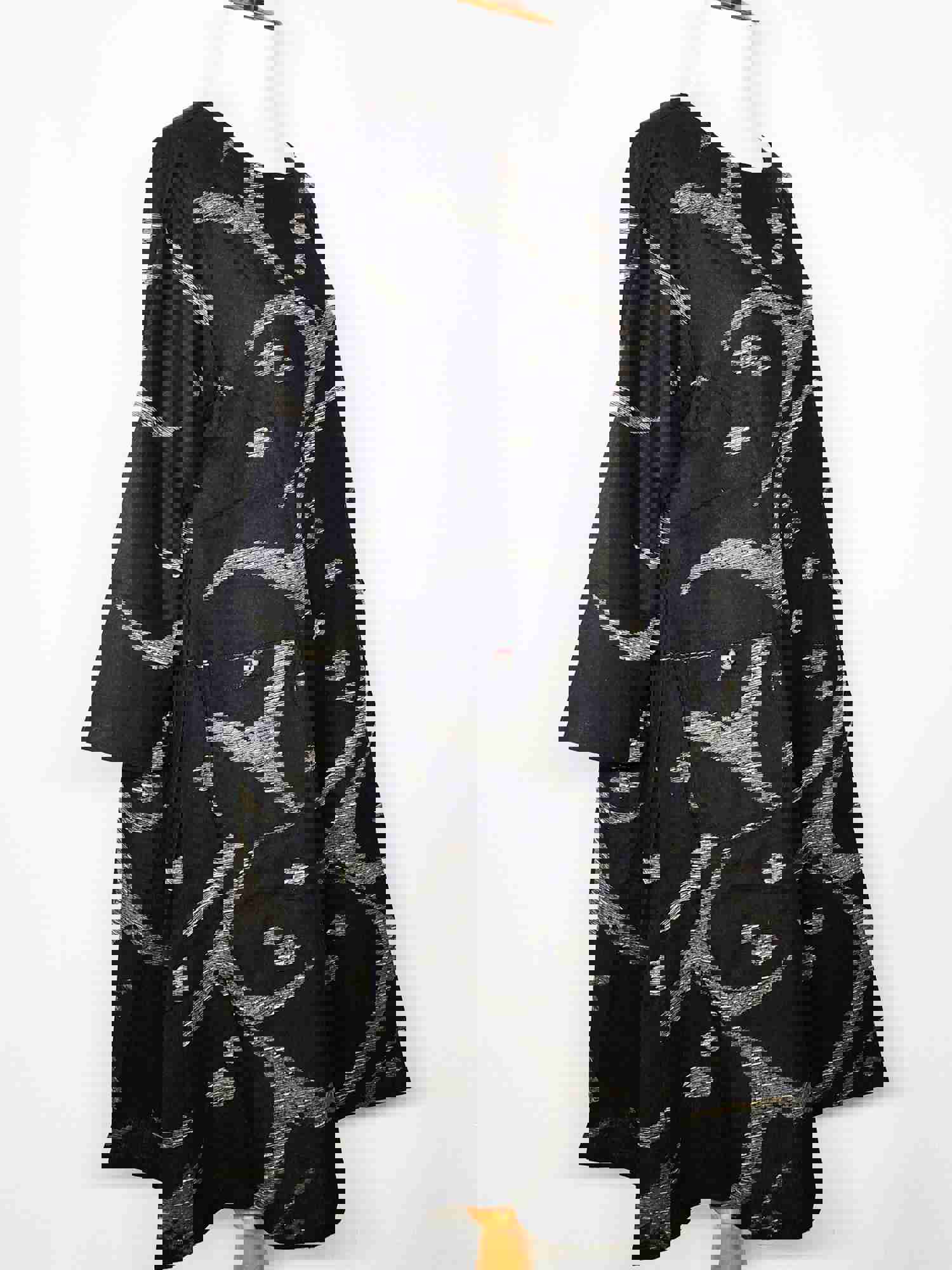 A-Line Dress - Water Flow Print - Black