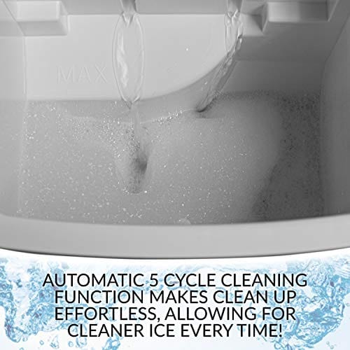 Igloo ICEB26HNWHN Automatic Self-Cleaning Portable Electric Countertop Ice Maker Machine