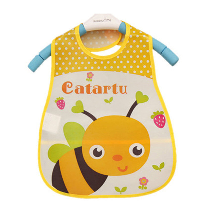 Waterproof Elephant Cartoon Baby Bibs - Unisex Cotton Infant Burp Cloths