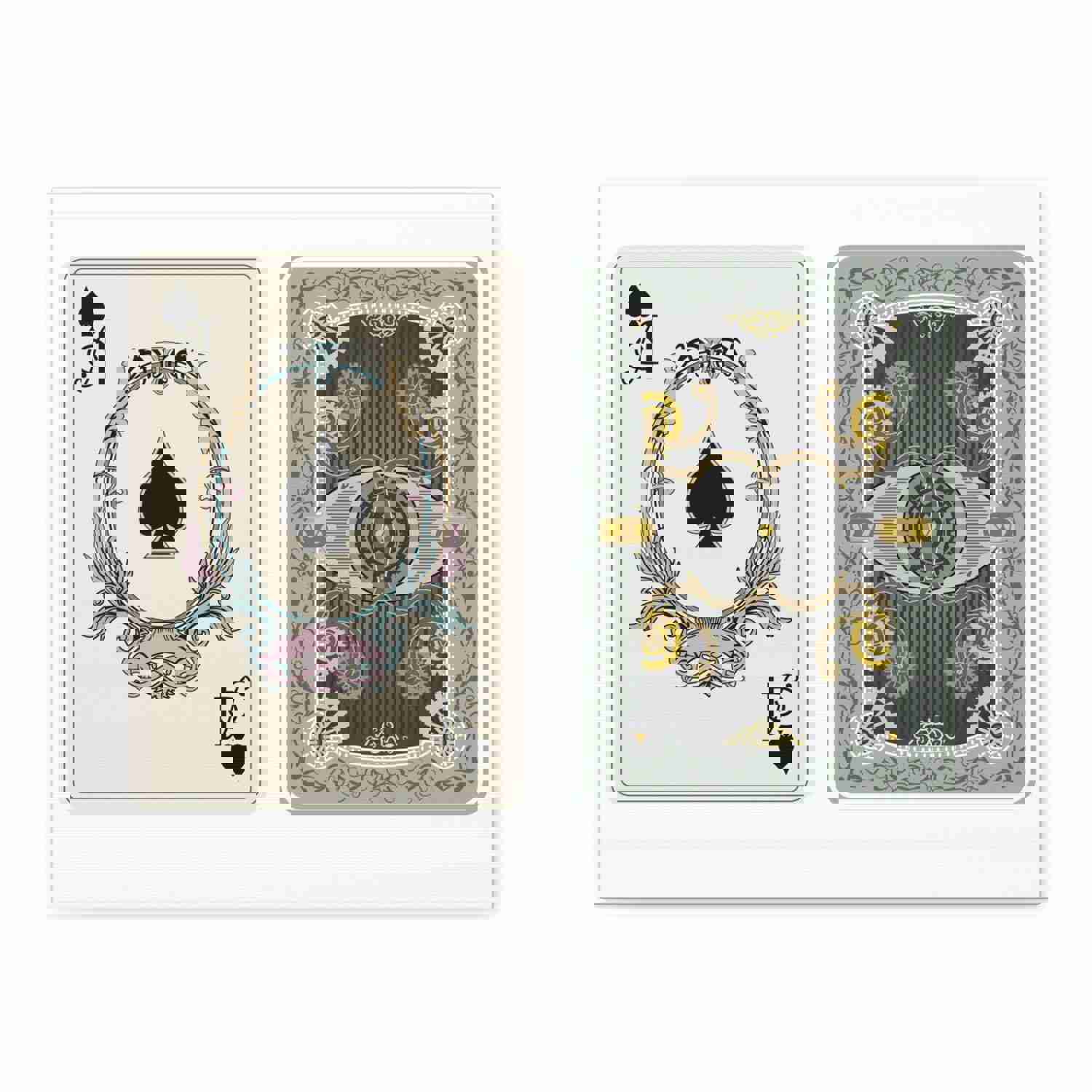 Steampunk Style Ace Of Spades Playing Card Canvas Wall Art - Ready-to-Hang Home Decor