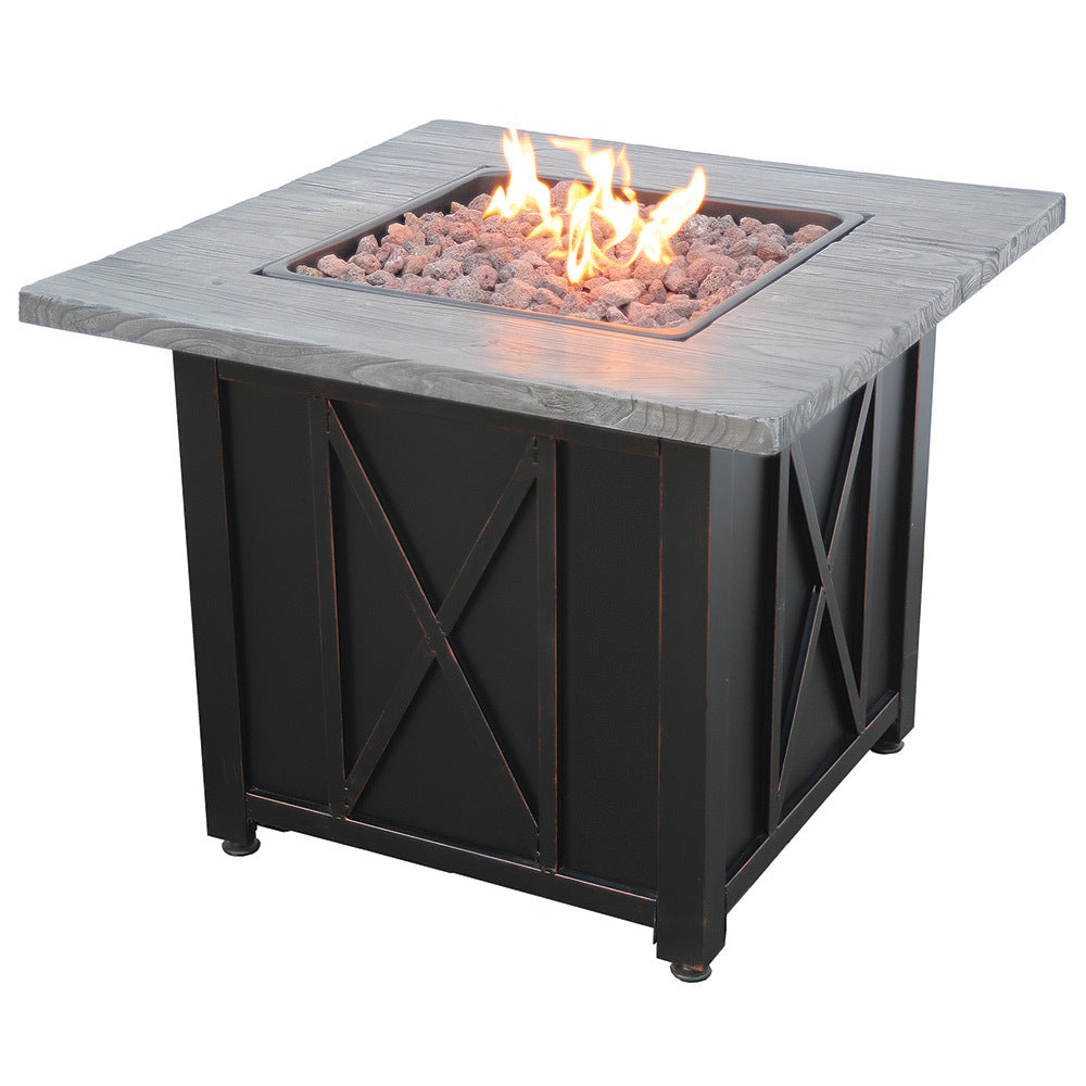 Endless Summer 30-inch LP Gas Outdoor Fire Pit with Resin Mantel