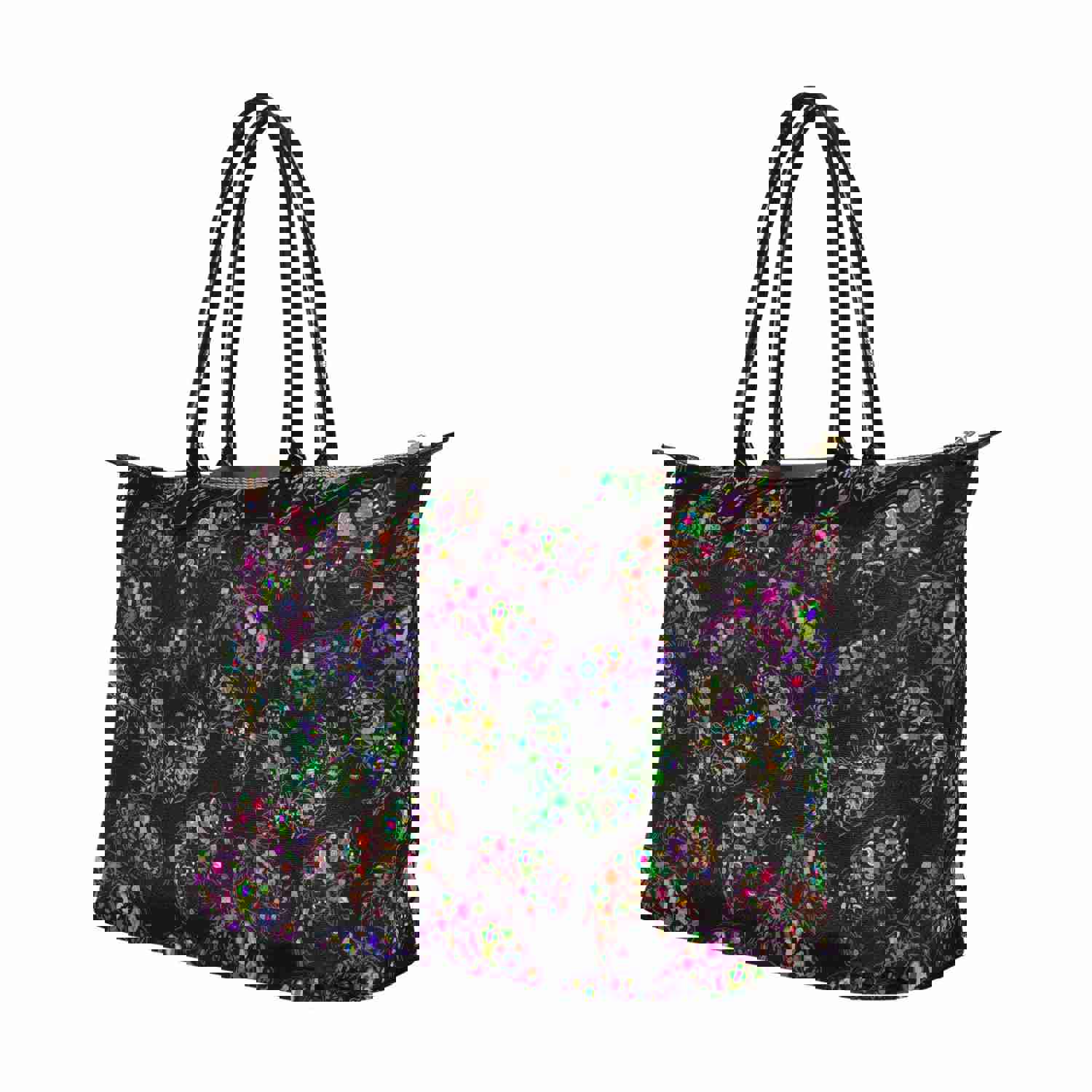Neon Floral Buffalos Single-Shoulder Lady Handbag