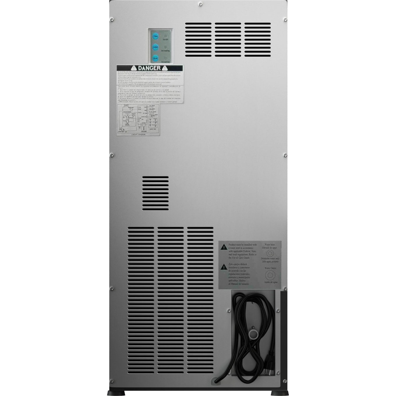 Edgestar IB450SS 15 Inch Wide 25 Lbs. Capacity Stainless Steel Ice Maker