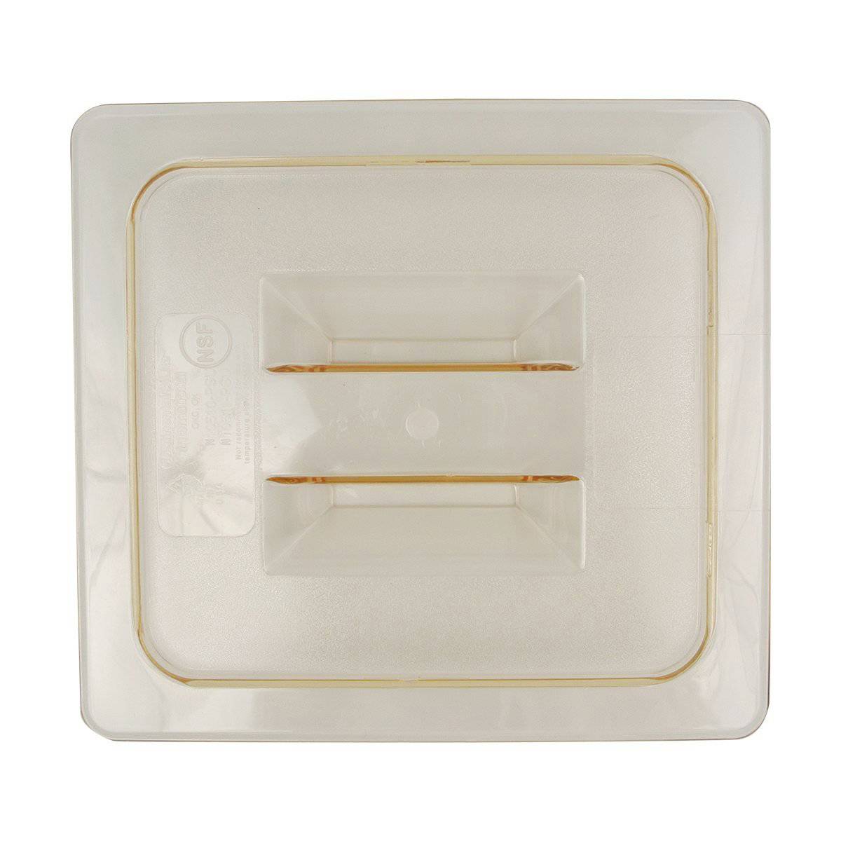 Carlisle CC1051013 Handled Amber 1/6 Size Food Pan Lid