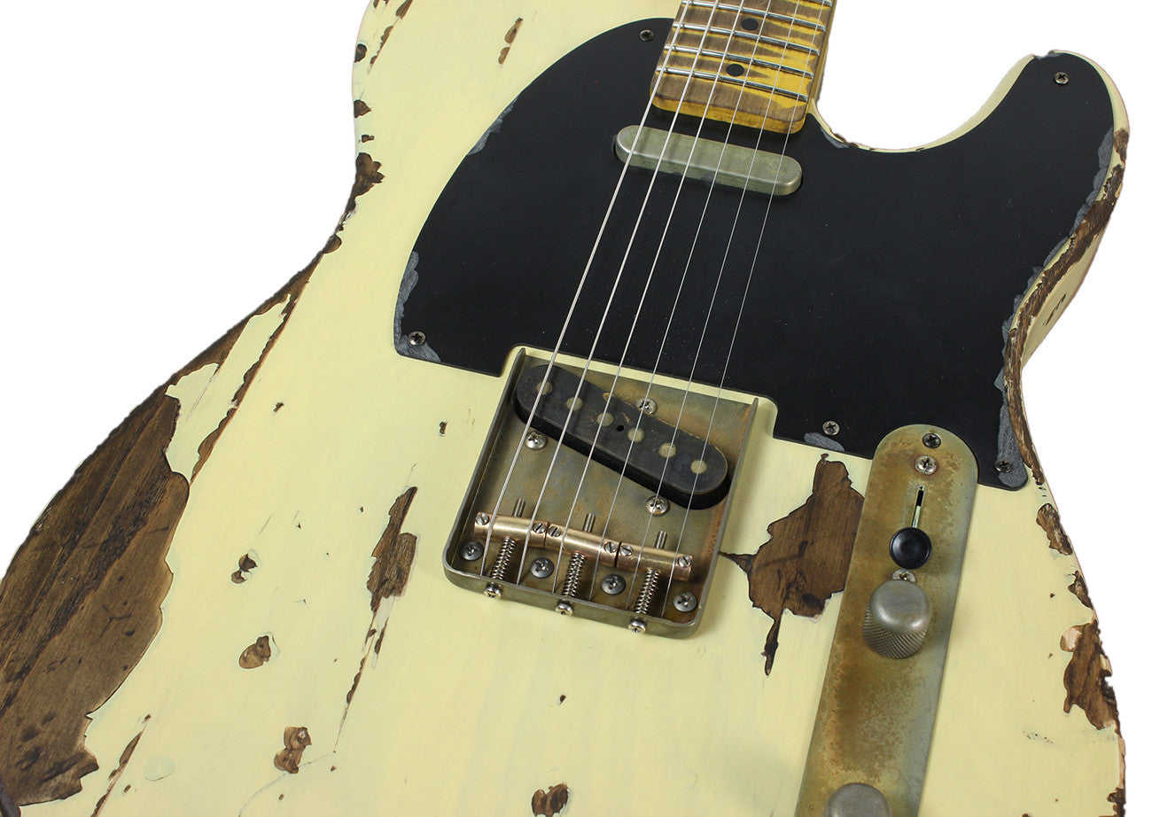 Nash T-52 Guitar in Mary Kaye White with Extra-Heavy Aging