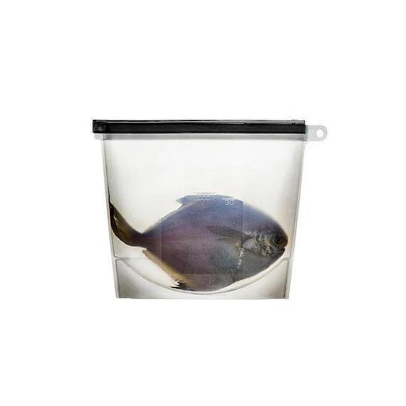 Reusable Silicone Food Storage Bags (4 Colors) - Leakproof & Temperature Resistant