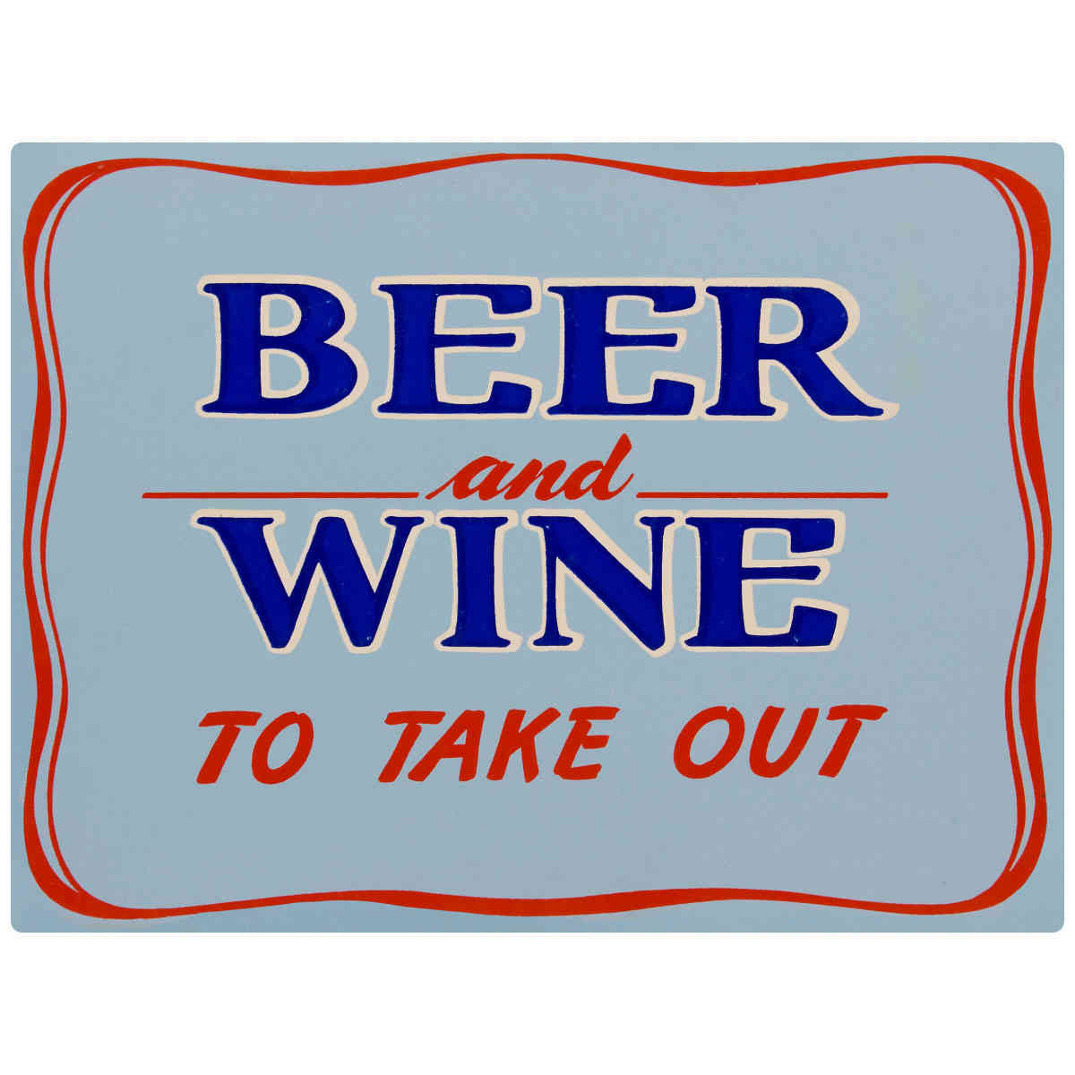 Vintage Beer and Wine Wall Decal for Retro Home Bar Decor