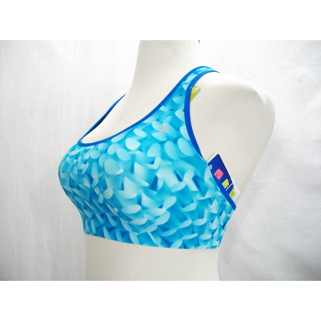 Champion B9504 Absolute Racerback Sports Bra with SmoothTec Band - Medium Blue Wave