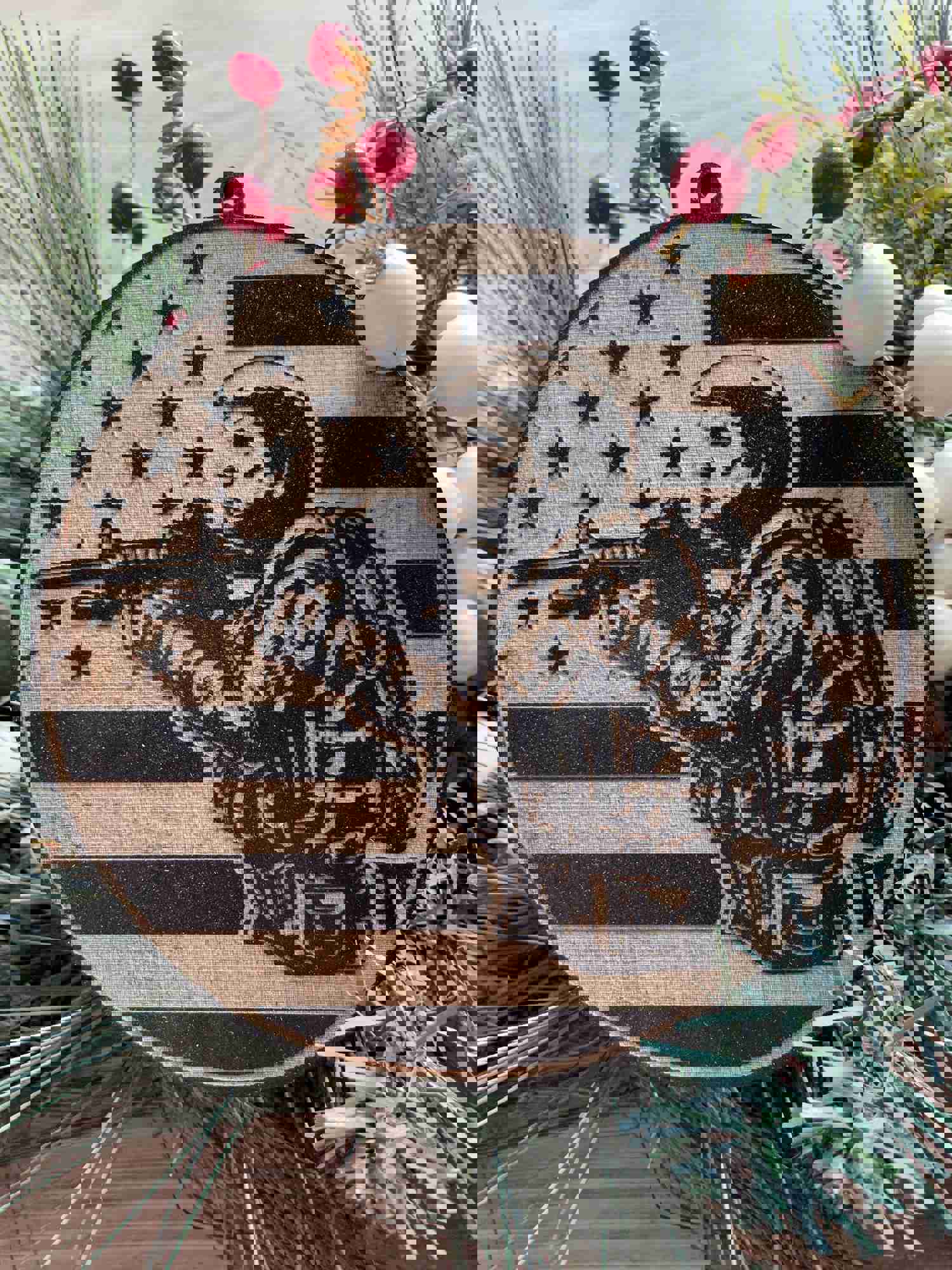 Trump Soldier Christmas Ornament - Patriotic MAGA Gift