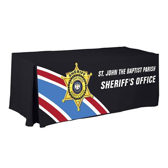 4 Custom Printed Fitted Table Cover - Front Panel Print