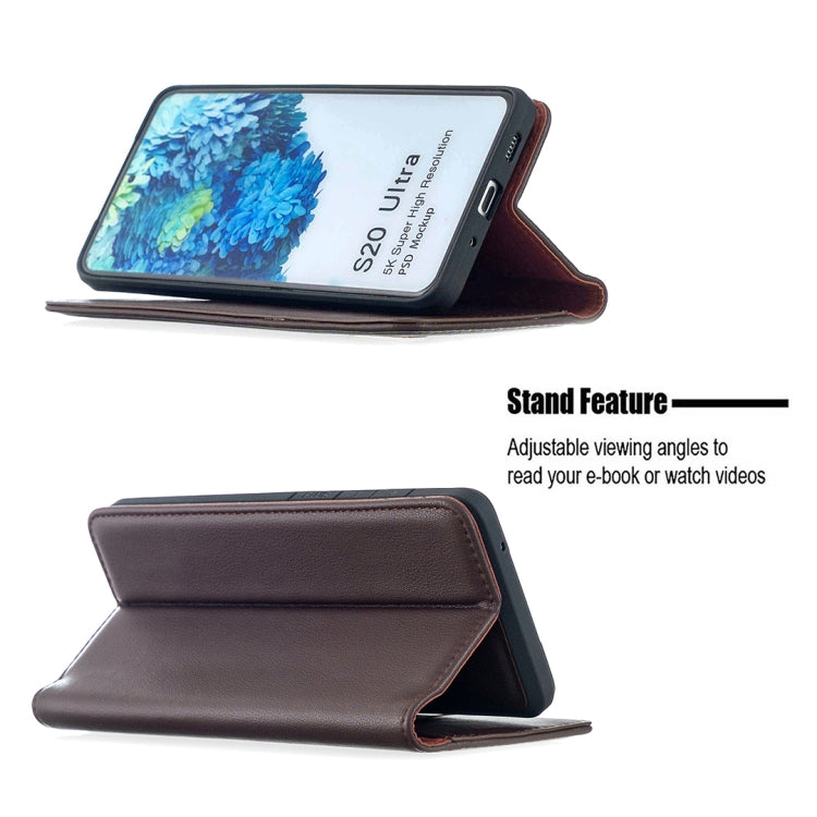 For Samsung Galaxy S20 Ultra 2 in 1 Detachable Magnetic Horizontal Flip Genuine Leather Case