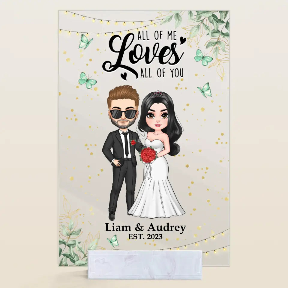 Personalized Custom Acrylic Plaque - Anniversary, Wedding Gift For Couple