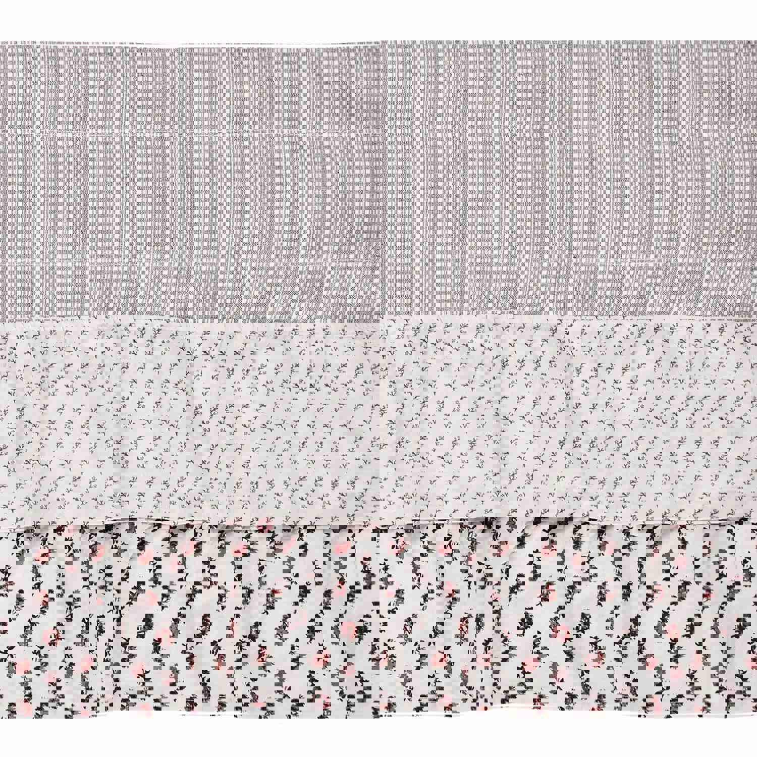 Florette Ruffled Valance 16x90 - Farmhouse Style Window Treatment