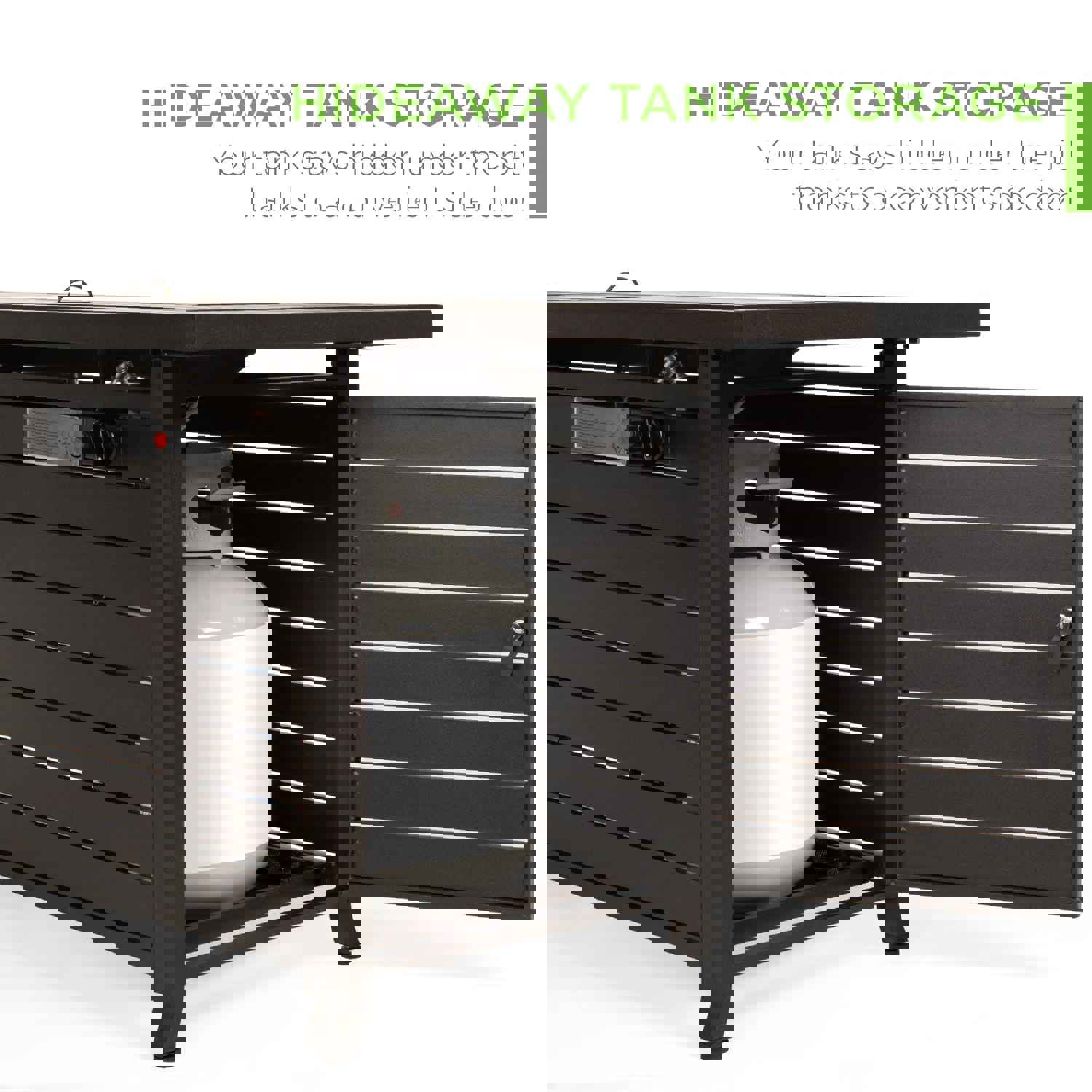 Best Choice Products 57in 50,000 BTU Rectangular Aluminum Gas Fire Pit Table with Storage, Cover, and Glass Rocks - Dark Brown