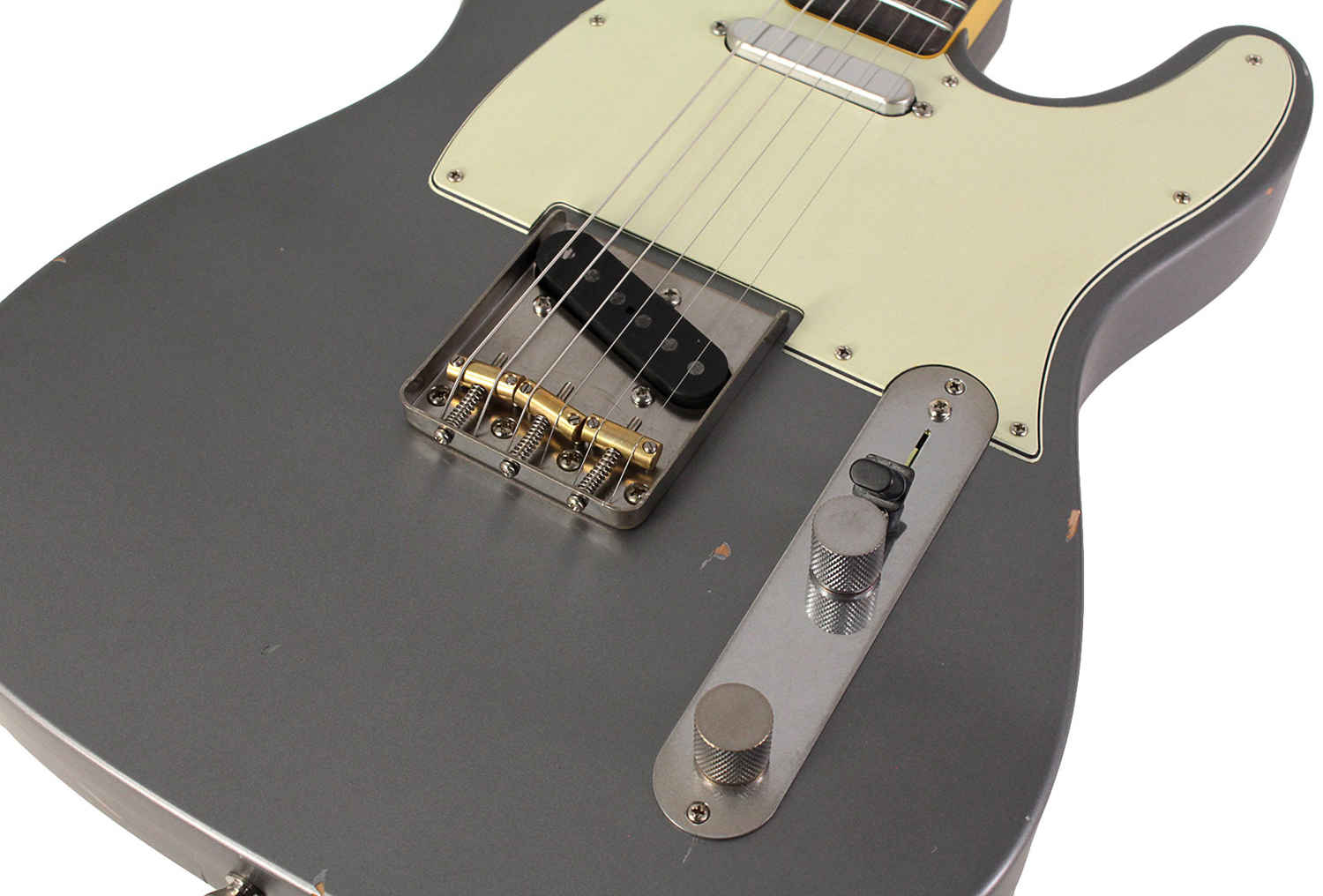 Nash T-63 Guitar, Charcoal Frost Metallic, Light Aging