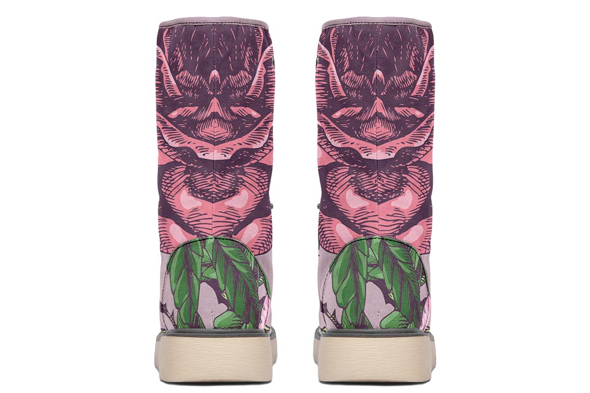 Floral Cow Polar Vibe Boots