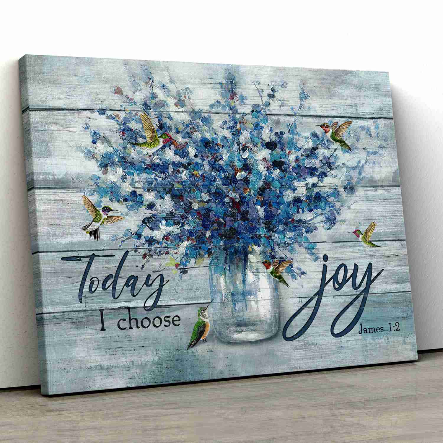 Today I Choose Joy - Baby Flower Christian Painting, Jesus Landscape Canvas Printing, Wall Art