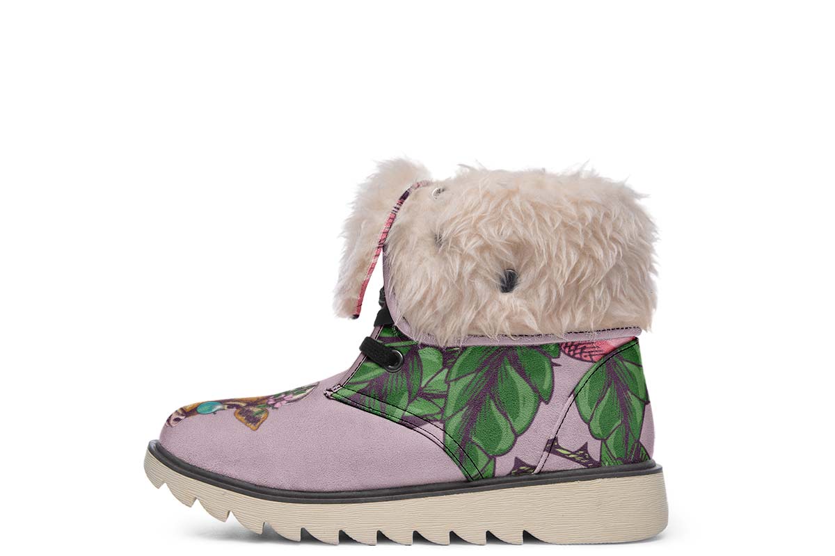 Floral Cow Polar Vibe Boots