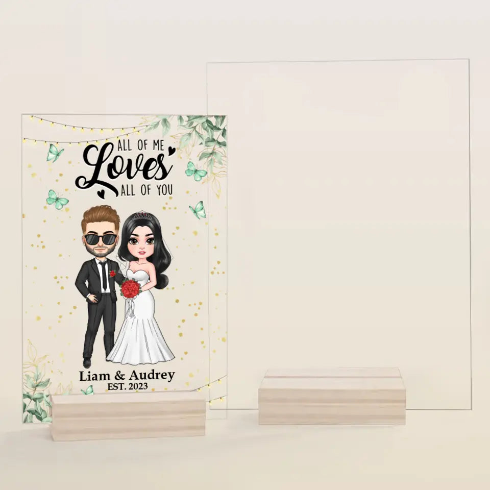 Personalized Custom Acrylic Plaque - Anniversary, Wedding Gift For Couple