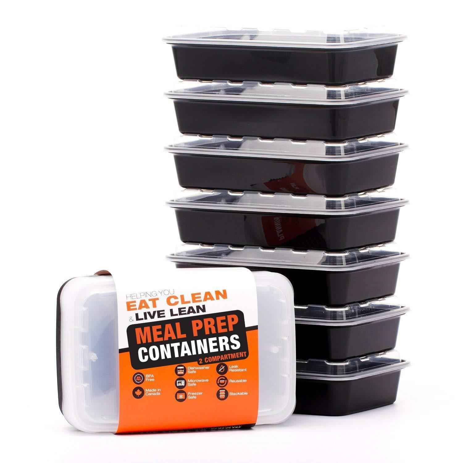 BPA-Free Meal Prep Containers - 14 Pack, 1 Compartment, 28 Ounce - Reusable, Microwave Safe