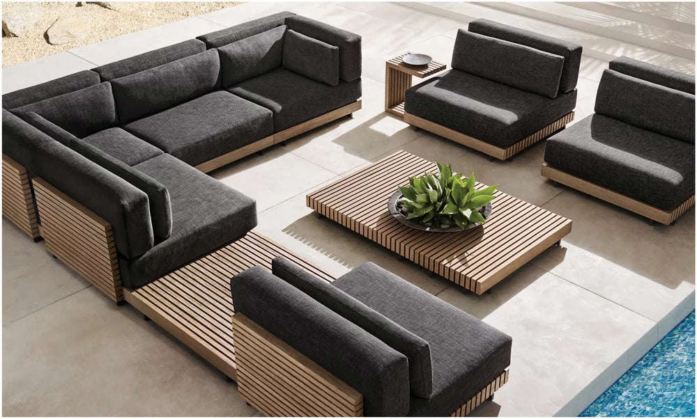RH Caicos Rectangular Side Table
