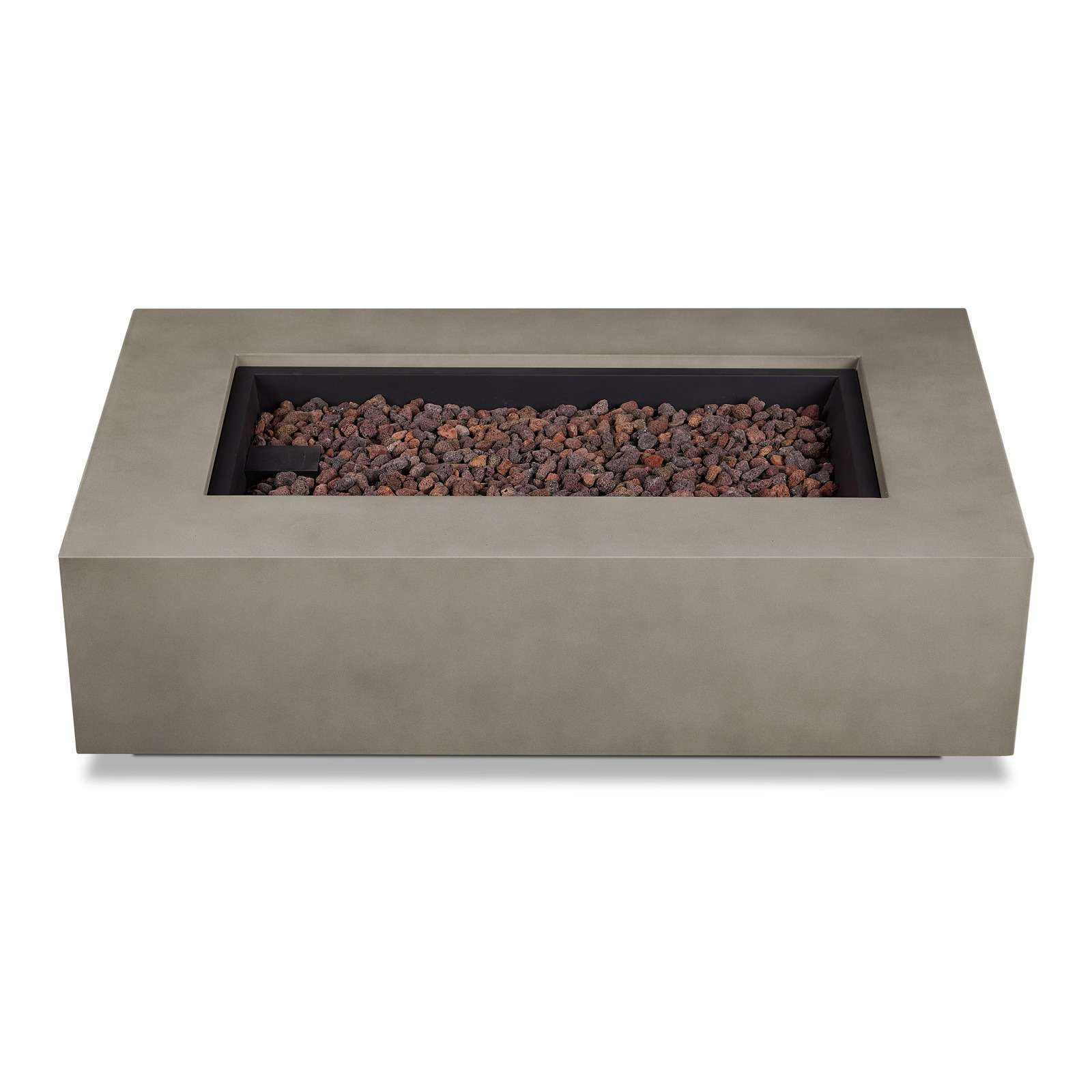 Real Flame Aegean 50 Rectangle Propane or Natural Gas Fire Pit Table