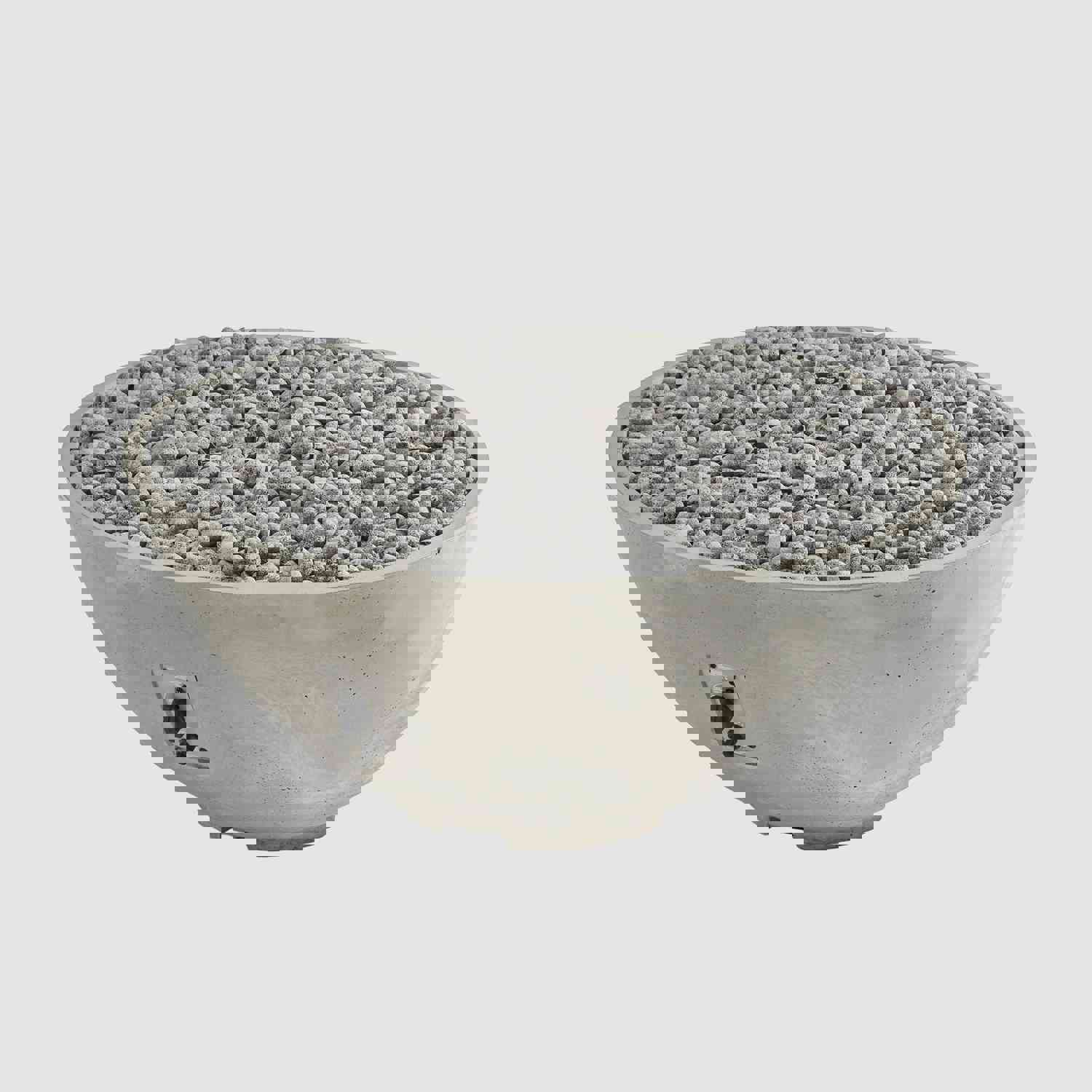 Cove Edge Round Gas Fire Pit Bowl 42 - White Supercast™ Finish