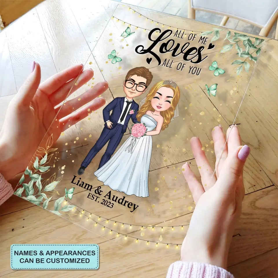 Personalized Custom Acrylic Plaque - Anniversary, Wedding Gift For Couple