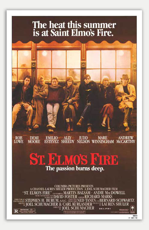 St. Elmos Fire - 11 x 17 Movie Poster (1985 Reprint)