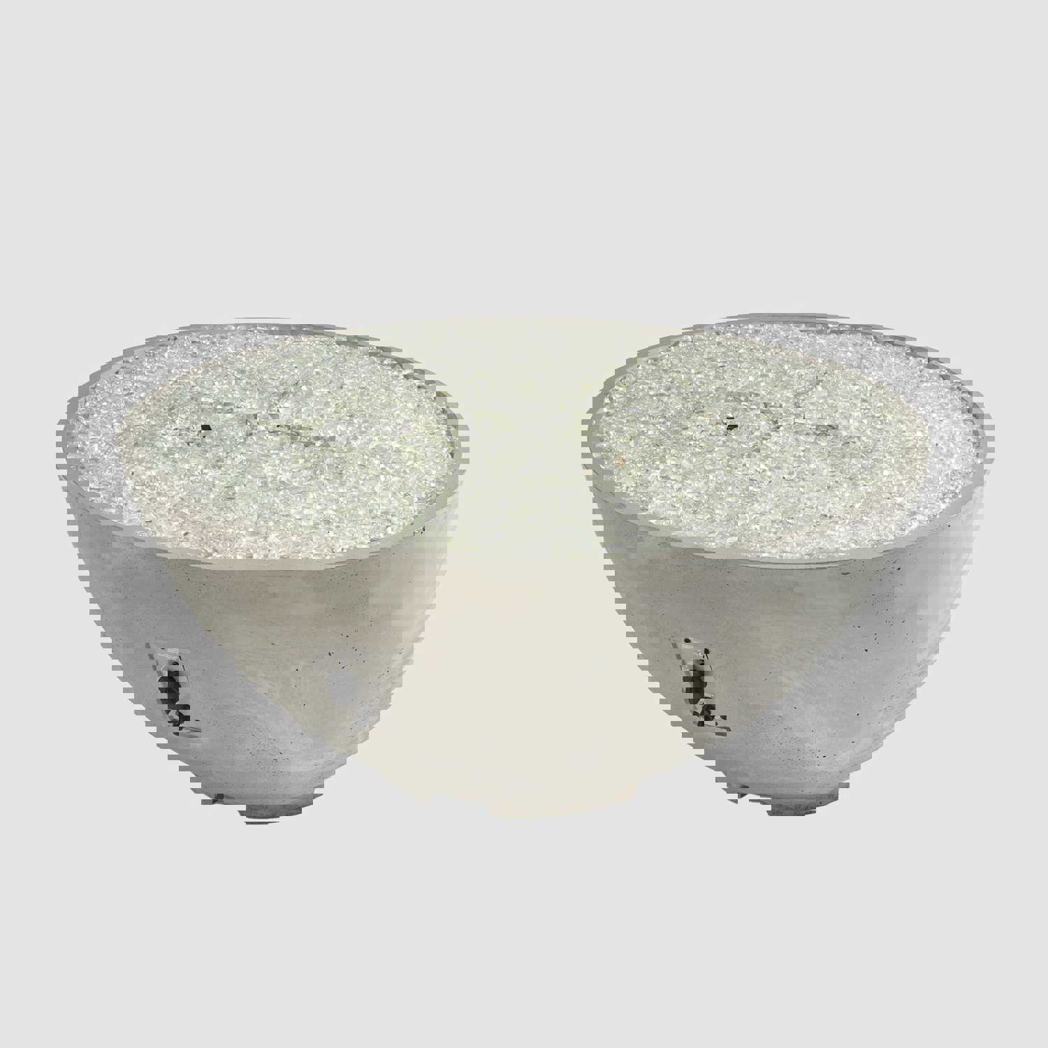 Cove Edge Round Gas Fire Pit Bowl 42 - White Supercast™ Finish