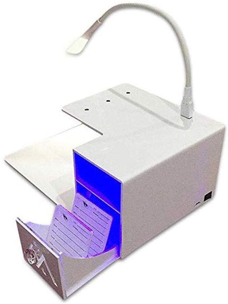 EMVANV Eyelash Extension Set with Ergonomic U-Shaped Memory Foam Pillow & Adjustable LED Light