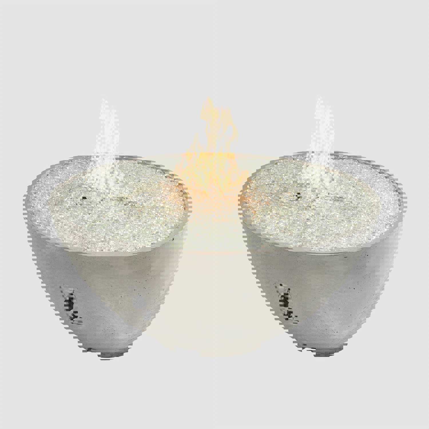 Cove Edge Round Gas Fire Pit Bowl 42 - White Supercast™ Finish