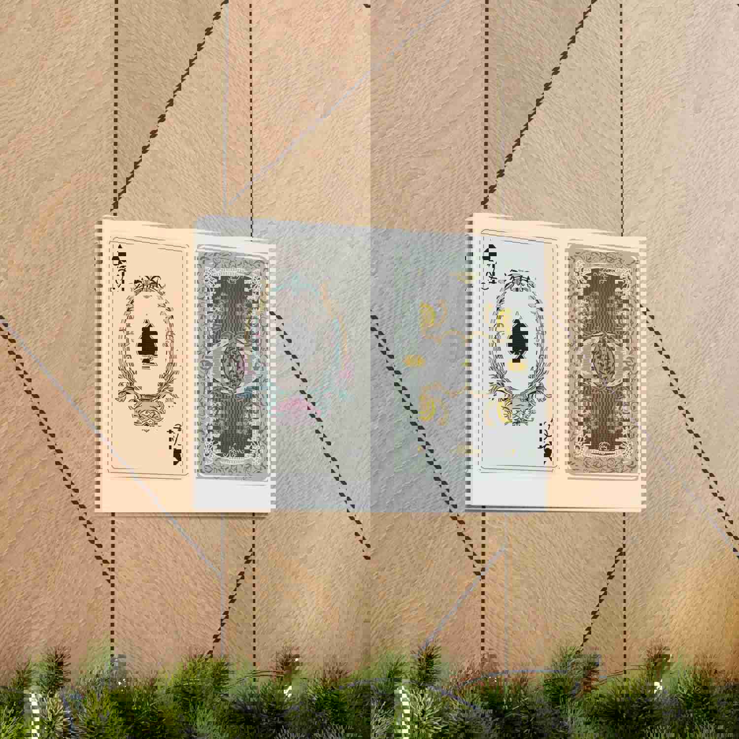 Steampunk Style Ace Of Spades Playing Card Canvas Wall Art - Ready-to-Hang Home Decor